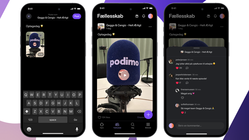 Podimo vil have brugere indenfor flere gange om ugen med nyt socialt feed