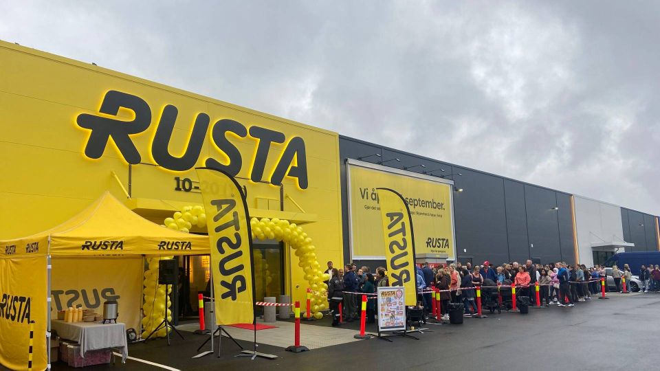 Rusta med dobbelt jubileum: 10 år – 50 varehus