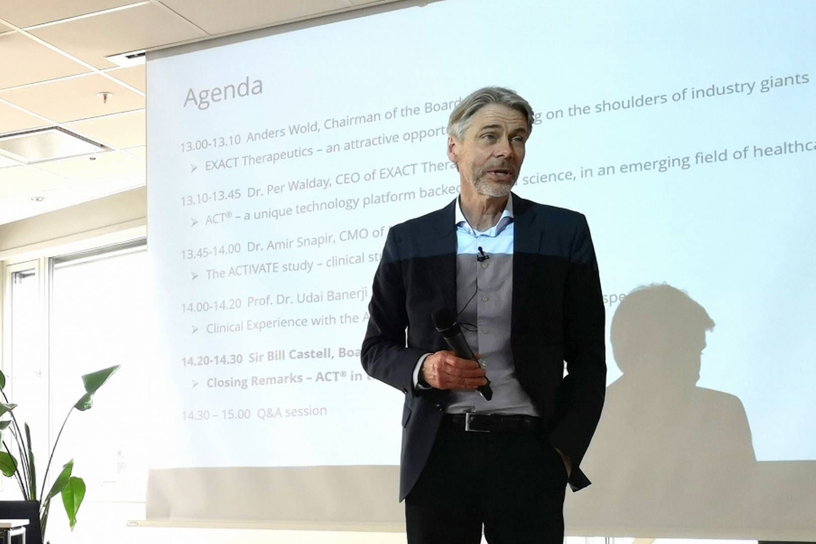 PENGER I KASSA: Kliniske fremskritt gir en pengeinnsprøytning for Exact Therapeutics, hvor Per Walday er administrerende direktør. Det børsnoterte biotekselskapet får støtte fra GE Healthcare og andre eksisterende aksjonærer. | Foto: Sofia Linden / Oslo Cancer Cluster