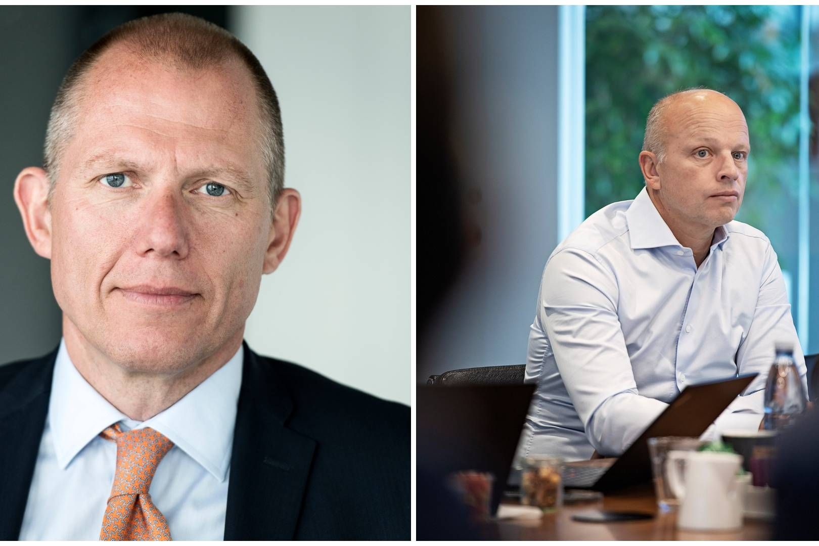 I snart to årtier har Jens Bjørn Andersen og Jens Lund stået side om side og ført DSV til toppen af verdens transport- og logistikbranche. | Foto: Jørgen True/Studie, Lars Krabbe/Foto: Lars Krabbe/Ritzau Scanpix