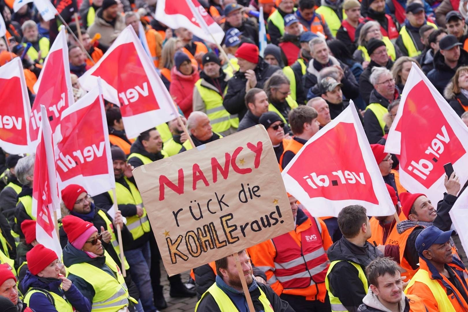 Kortvarslede strejker har gentagne gange lammet transportsystemet i Hamborg i det seneste års tid. Her er det fra en strejke i marts måned. | Foto: Marcus Brandt/AP/Ritzau Scanpix