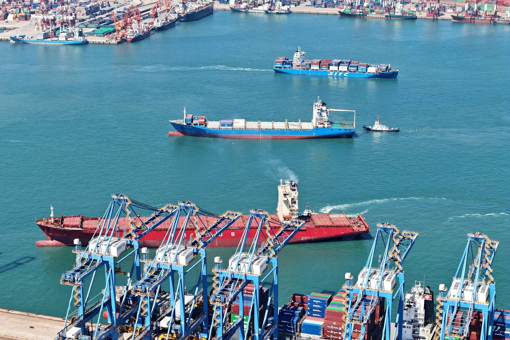 Containerskibene står til at skulle betale 29 pct. af omkostningerne til FuelEU, mens tank og tørlast hver står til at skulle betale 13 pct. af omkostningerne, vurderer Osceanscore. | Foto: Zhang Jingang/AP/Ritzau Scanpix