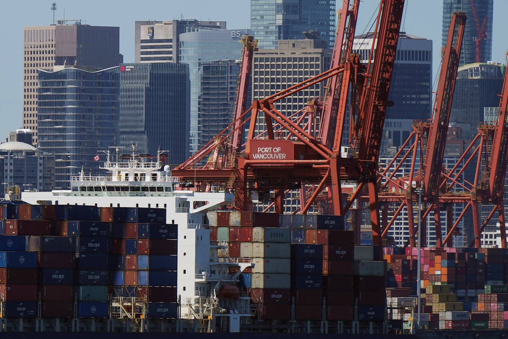 Containerhavnen i Vancouver, Canada. | Foto: Darryl Dyck/AP/Ritzau Scanpix