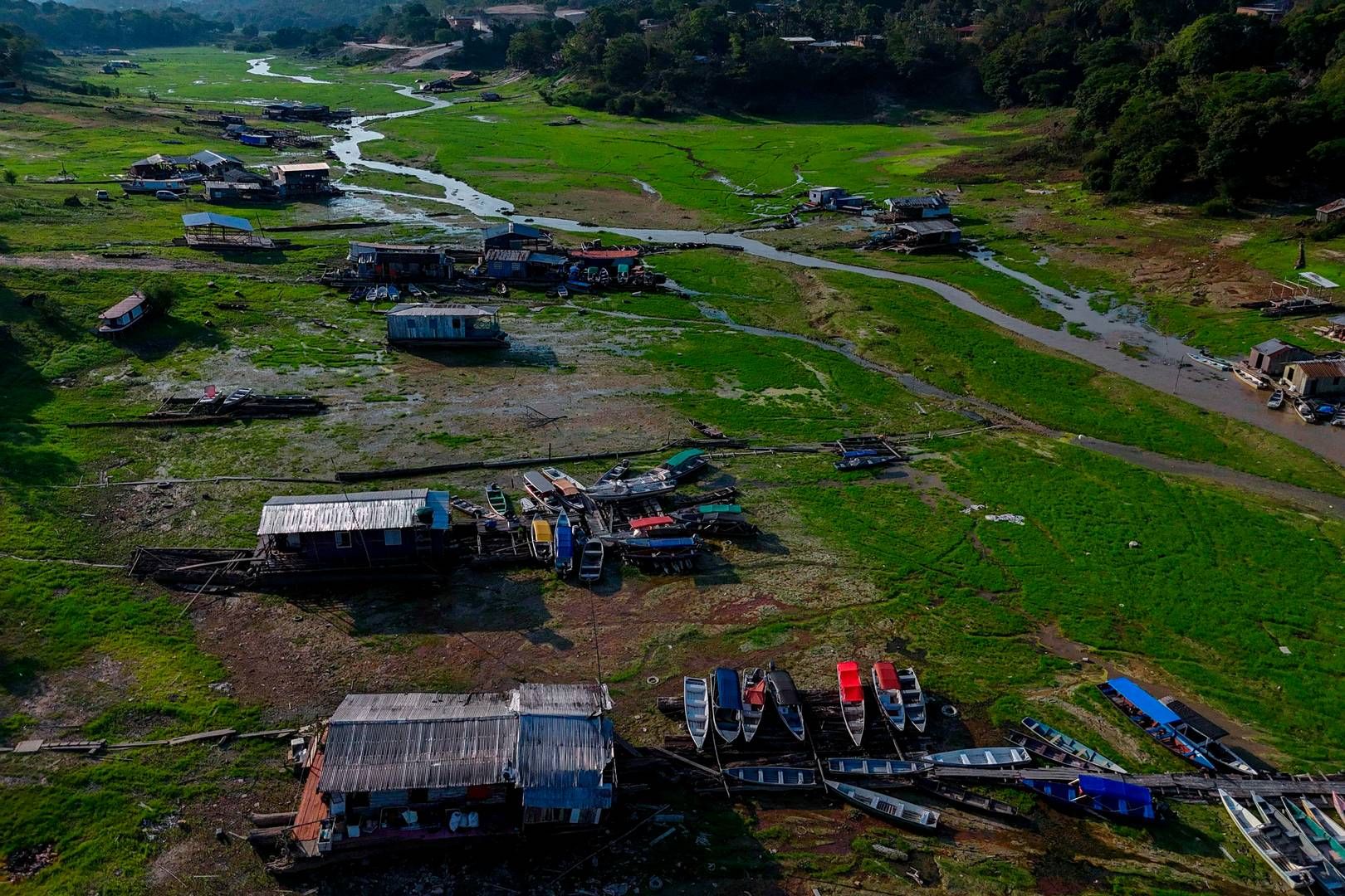 Brasilien er i øjeblikket ramt af udbredt tørke, hvilket forhindrer brugen af vigtige floder. | Foto: Michael Dantas/AFP/Ritzau Scanpix
