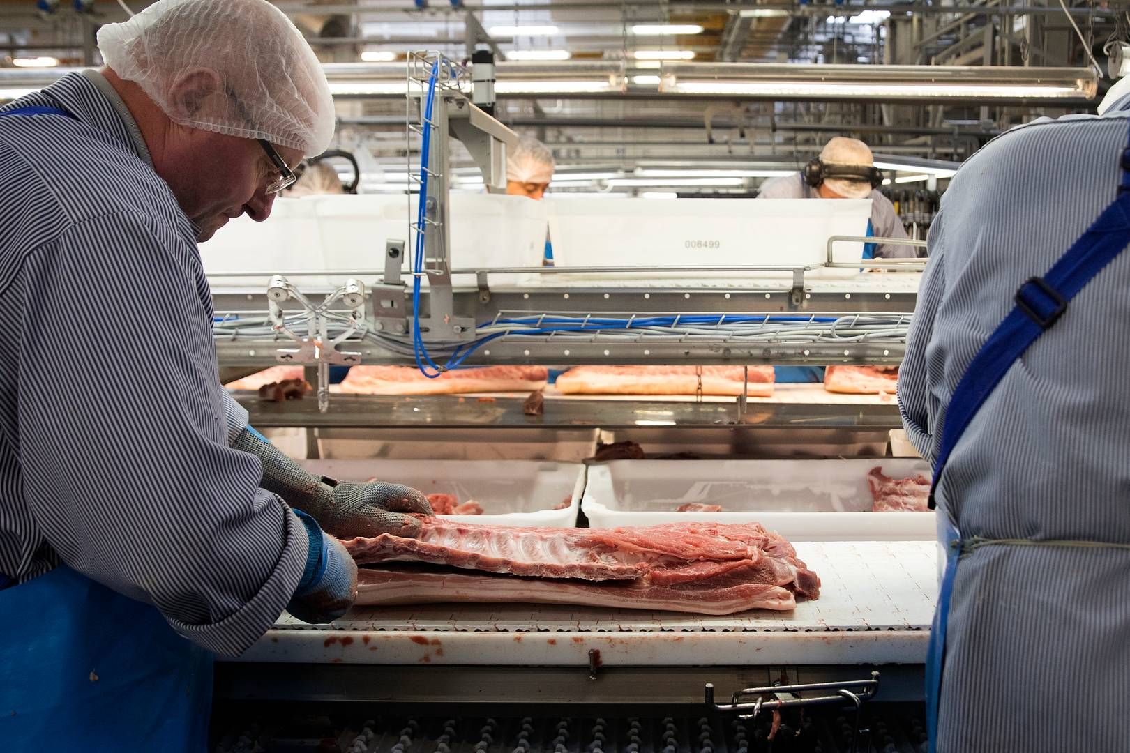 I første omgang vil havnestrejken gå ud over virksomheder som f.eks. Danish Crown, der producerer fødevarer med begrænset holdbarhed. | Foto: Finn Frandsen
