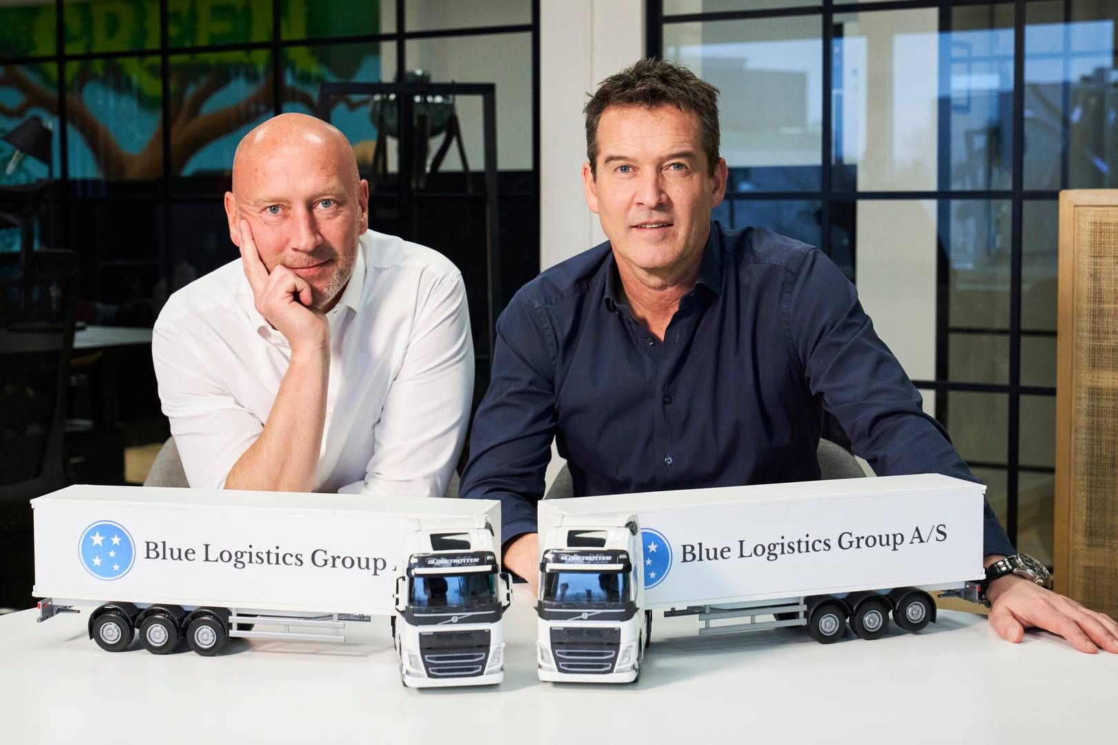 Blue Logistics Group er stiftet af de to brødre Morten Mathiesen (t.v.) og Karsten Mathiesen (t.h.), der bl.a. var med til at starte NTG. | Foto: PR / Blue Logistics