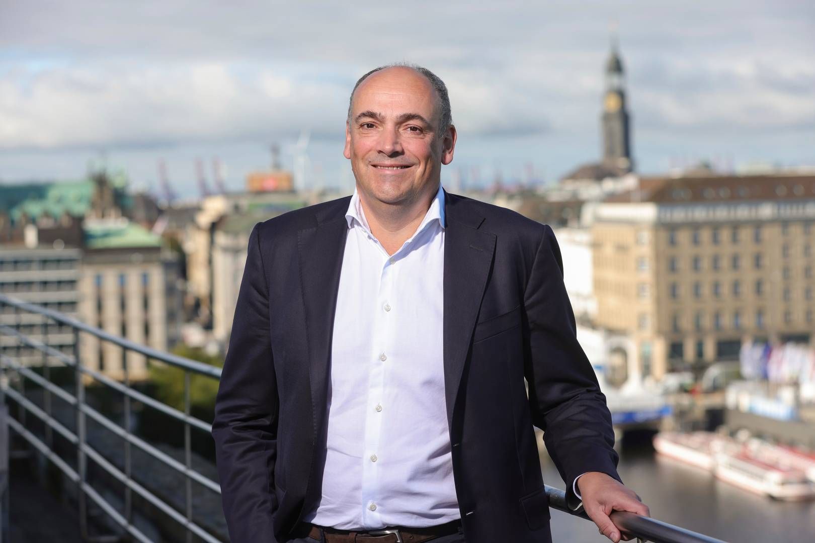 Hapag-Lloyds topchef, Rolf Habben Jansen, er "forsigtigt optimistisk" med hensyn til udviklingen på fragtmarkedet i 2025. | Foto: Ulrich Perrey/AP/Ritzau Scanpix