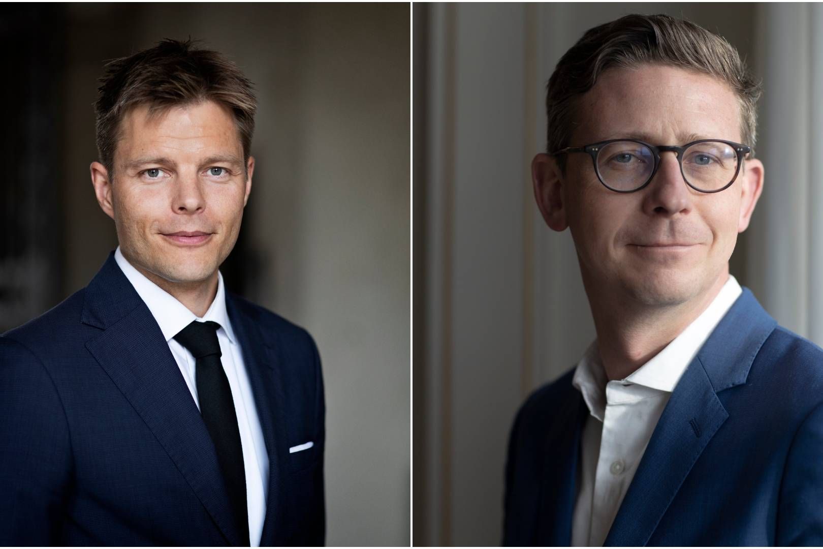 Jesper Kronborg, direktør i Dansk Erhverv Transport og direktøren for Dansk Industri Transport, Karsten Lauritzen, bakker begge op om regeringens henvendelse til EU-Kommissionen om et muligt forbud for brugen af de russiske jernbaner. | Foto: pressefoto, DI X Miriam Dalsgaard_Ritzau Scanpix