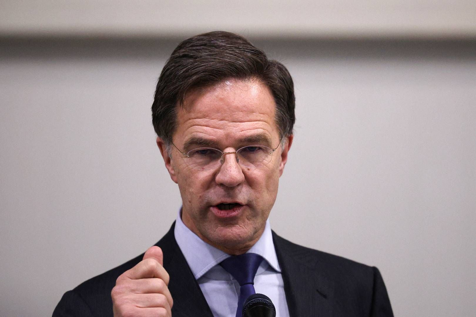 Mark Rutte, der er Nato’s generalsekretær oplyser, at forsvarsalliancen er ”solidarisk med de allierede og fordømmer angreb på vigtig infrastruktur”. | Foto: Spasiyana Sergieva/Reuters/Ritzau Scanpix