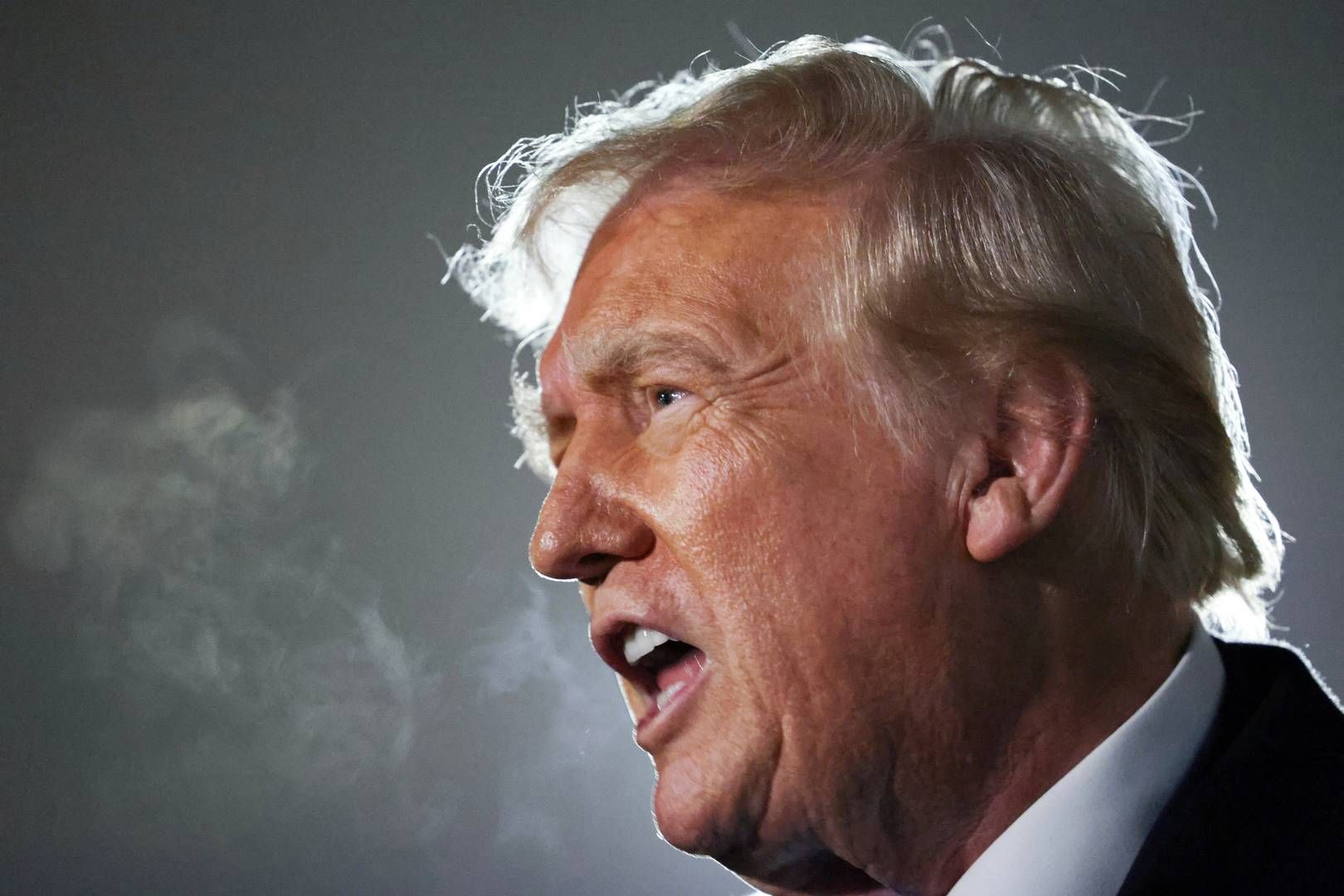 Donald Trump har blandt andet forsvaret de nye toldsatser med, at Canada og Mexico bidrager både til en sundhedskrise og en migrantkrise i USA. | Foto: Kevin Lamarque/Reuters/Ritzau Scanpix