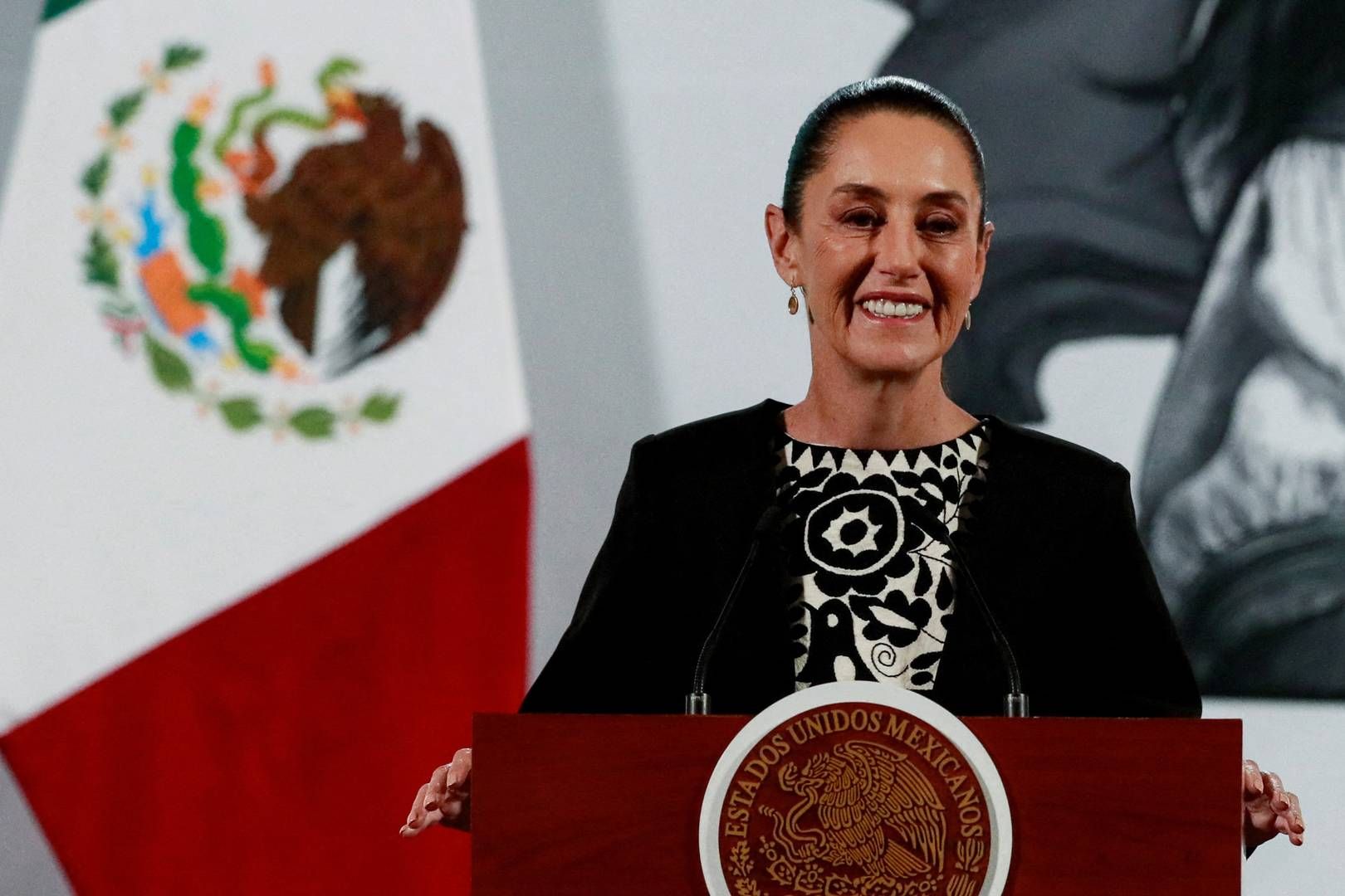 Claudia Sheinbaum er præsident i Mexico. | Foto: Henry Romero/Reuters/Ritzau Scanpix
