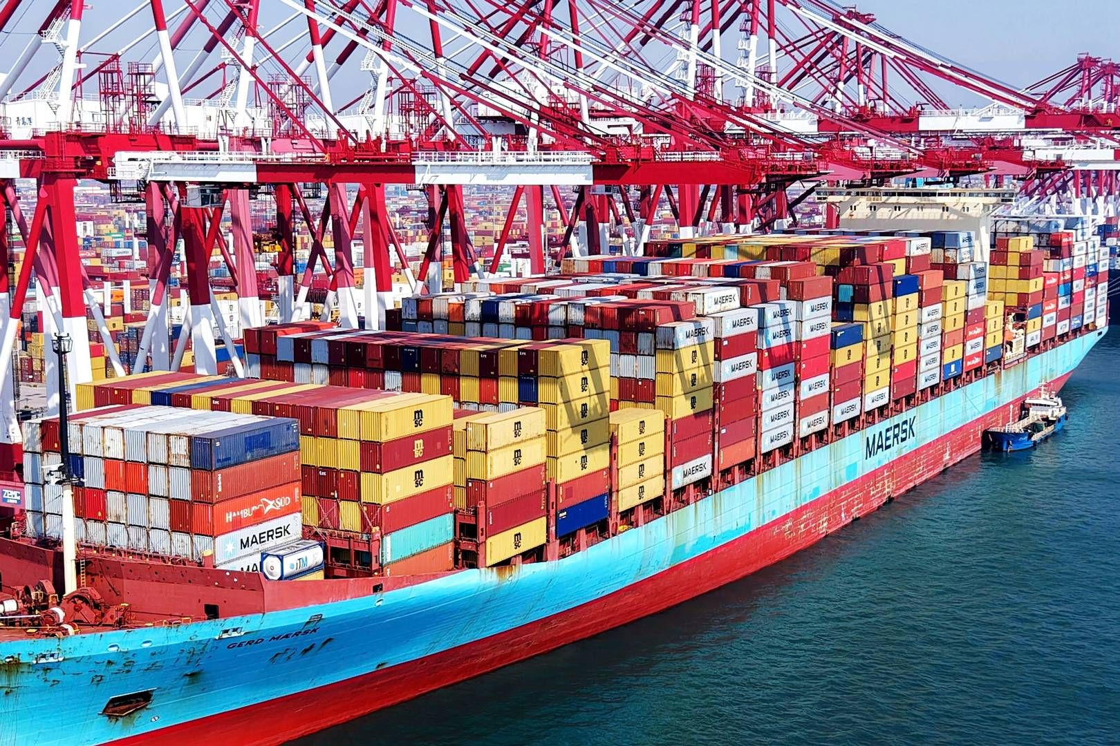 Efterspørgslen på containerfragt er vokset i det seneste år på ruterne fra Asien til Europa ifølge analysehus. | Foto: Yu Fangping/AP/Ritzau Scanpix