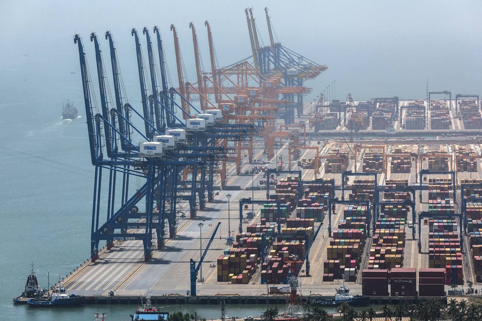 Hai Phong-havnen i Vietnam, som er et af de lande, der potentielt kan få mere forretning efter Trumps øgede toldsatser mod Kina. | Foto: Athit Perawongmetha/Reuters/Ritzau Scanpix