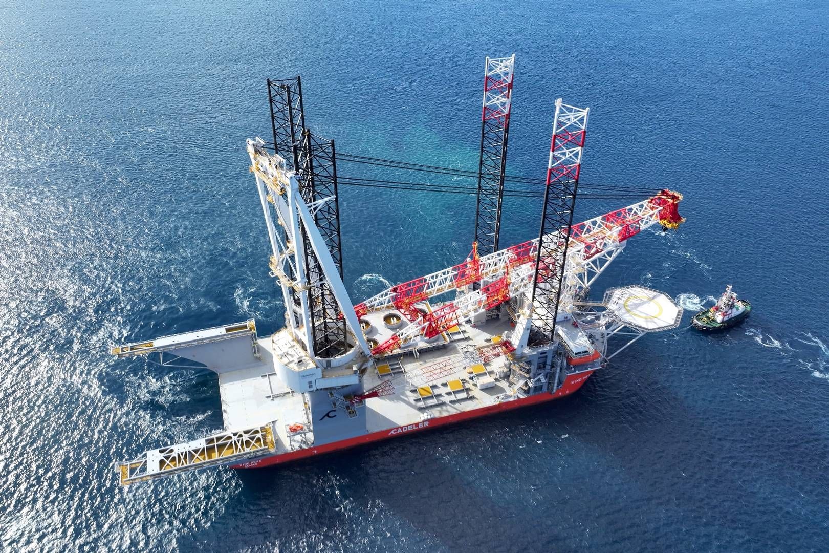 The Wind Peak vessel from Cadeler's fleet of installation ships. | Photo: Pr-foto Cadeler