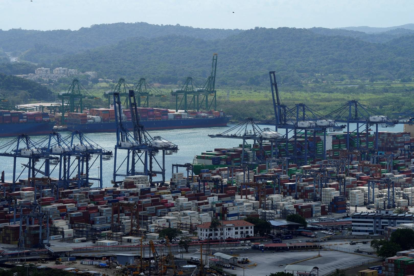 The port of Balboa on the Panama Canal. | Foto: Enea Lebrun/Reuters/Ritzau Scanpix