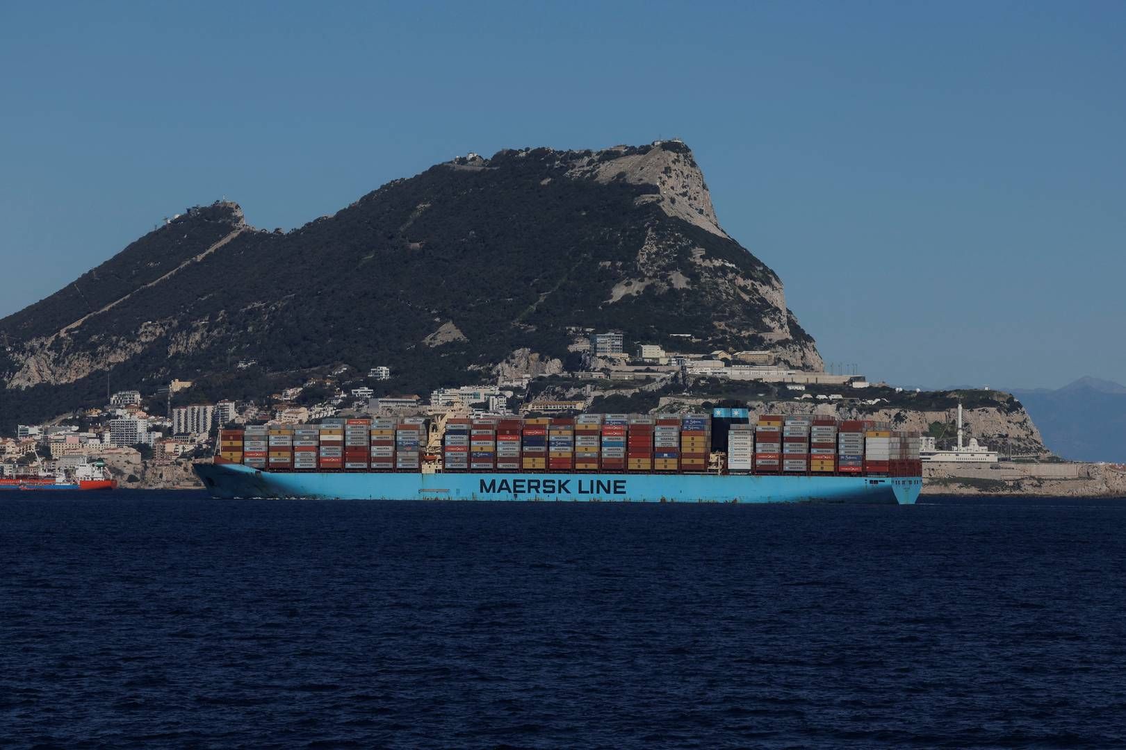 The ship in the picture is not the Marie Maersk, but the Majestic Maersk from the same series of the shipping company's largest ships. | Foto: Jon Nazca