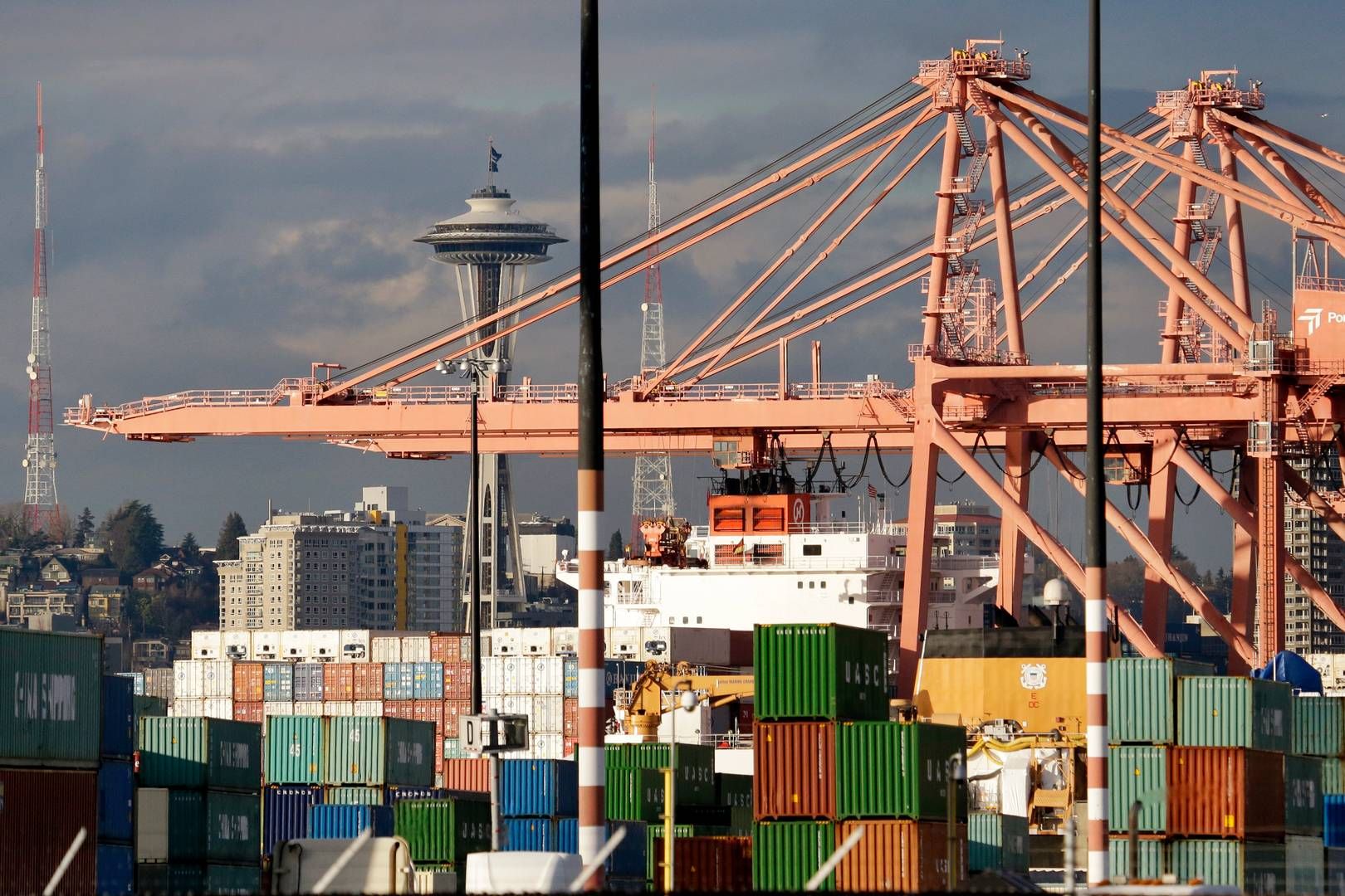 Port of Seattle på USA's vestkyst. Arkivfoto. | Foto: Elaine Thompson/AP/Ritzau Scanpix
