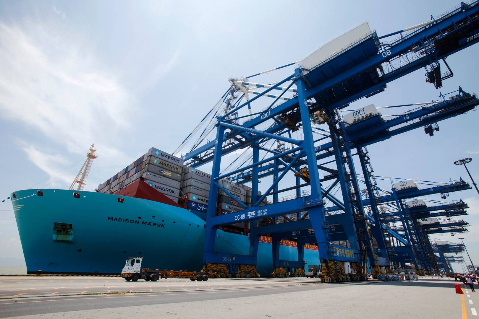 Mærsk og Hapag-Lloyd's alliancenetværk kan være skyld i den massive stigning, rederiet har haft i intra-Asien leverancer. | Foto: Alex Lee