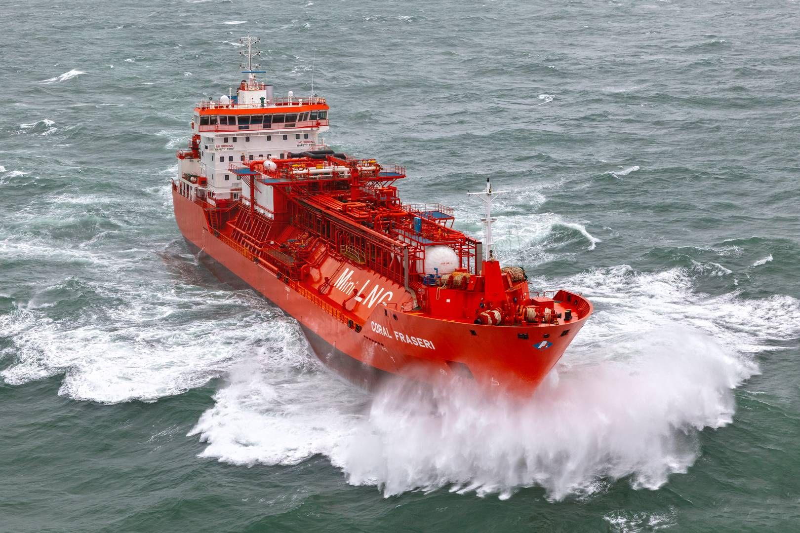 Bunker One LNG chartrede skibet Coral Fraseri til at forsyne moderselskabet Bunker Holdings kunder i Nordeuropa med flydende naturgas, eller LNG. Nu er projektet afbrudt grundet ugunstige markedsforhold. | Photo: Bunker Holding
