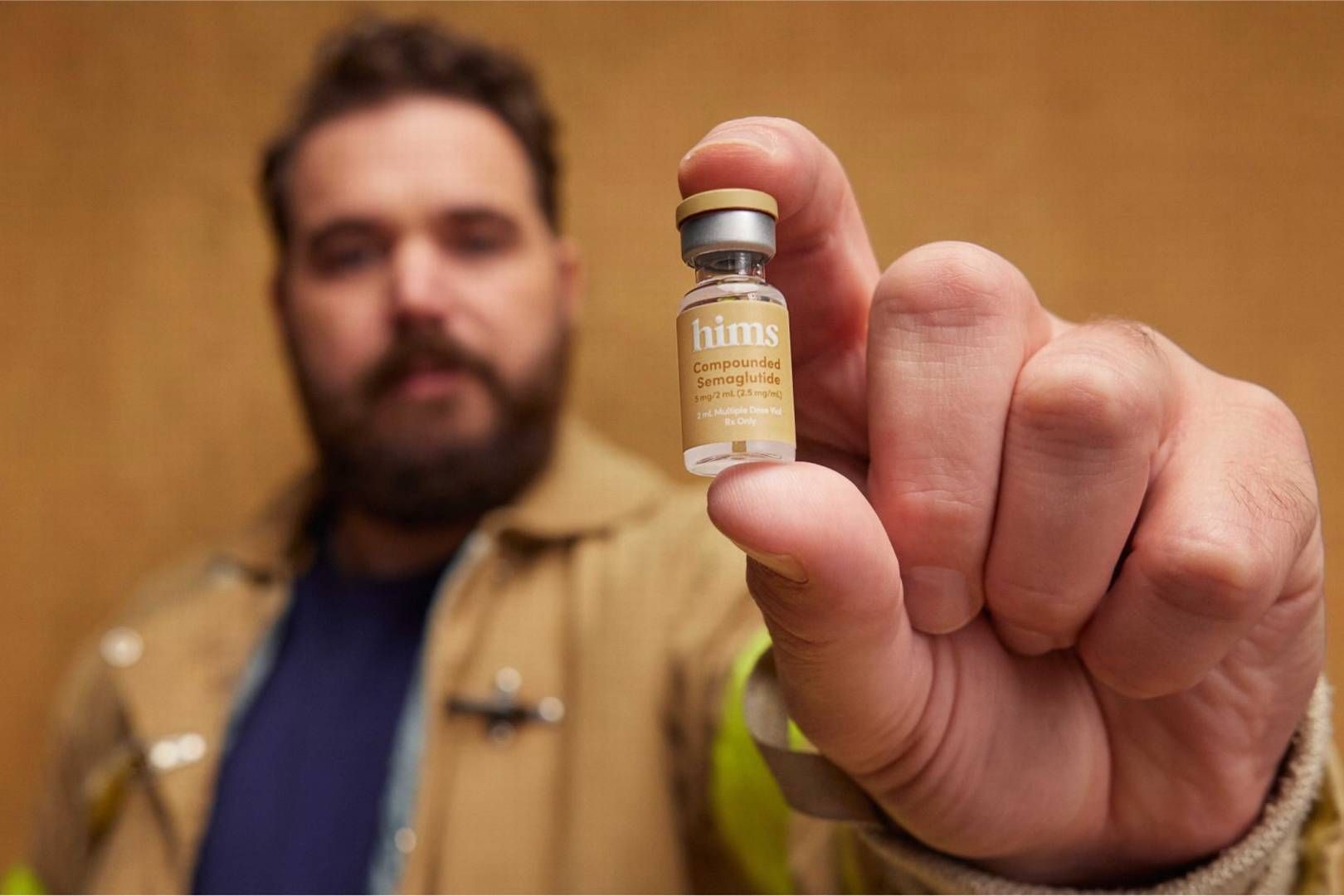 Hims & Hers har kopieret Novo Nordisks orale fedmebehandling. På billedet ses dog løsning til indsprøjtning.