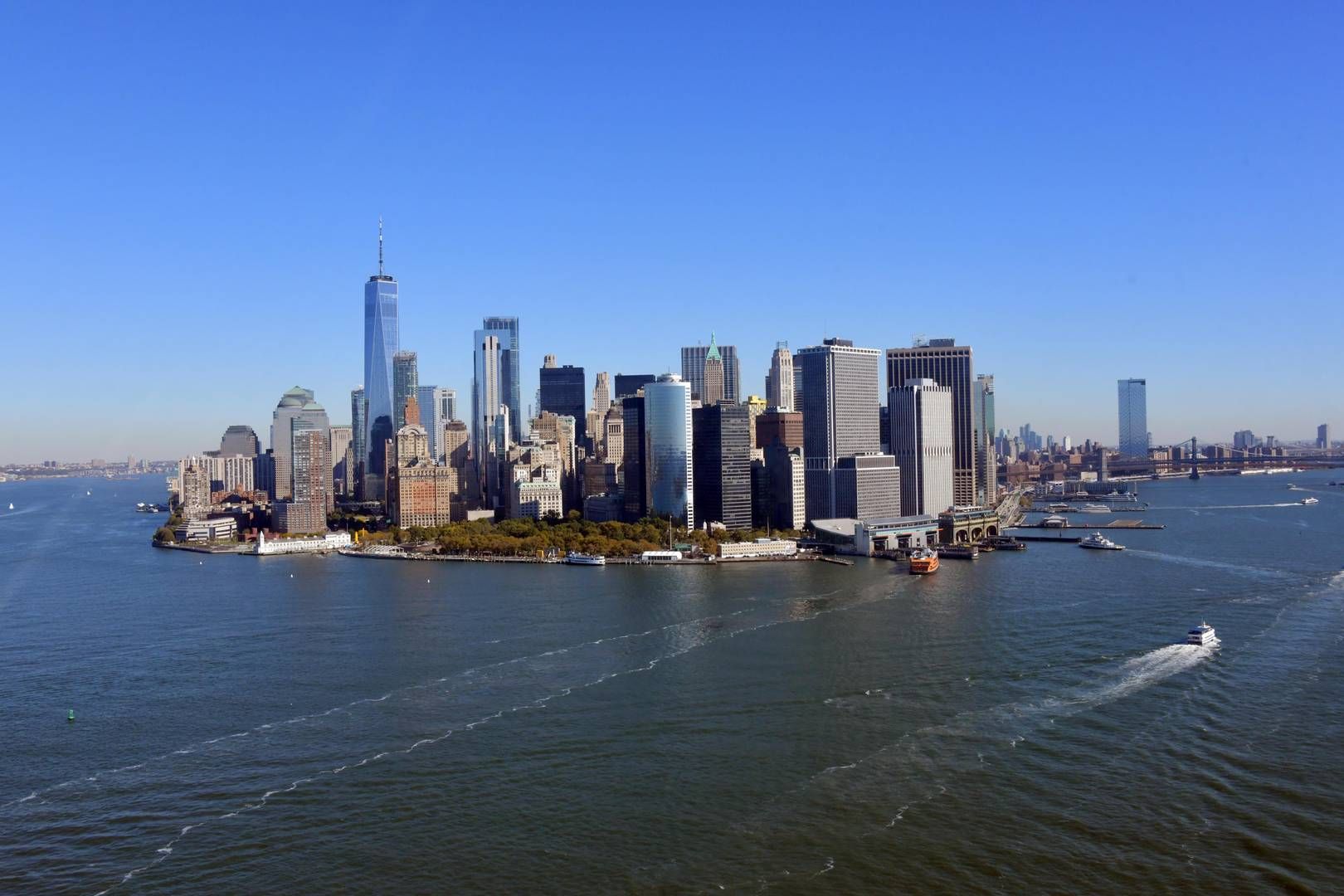 Blick auf Manhattan aus dem Helikopter. | Photo: picture alliance / Matrix Images | Kwak Kyung-keun