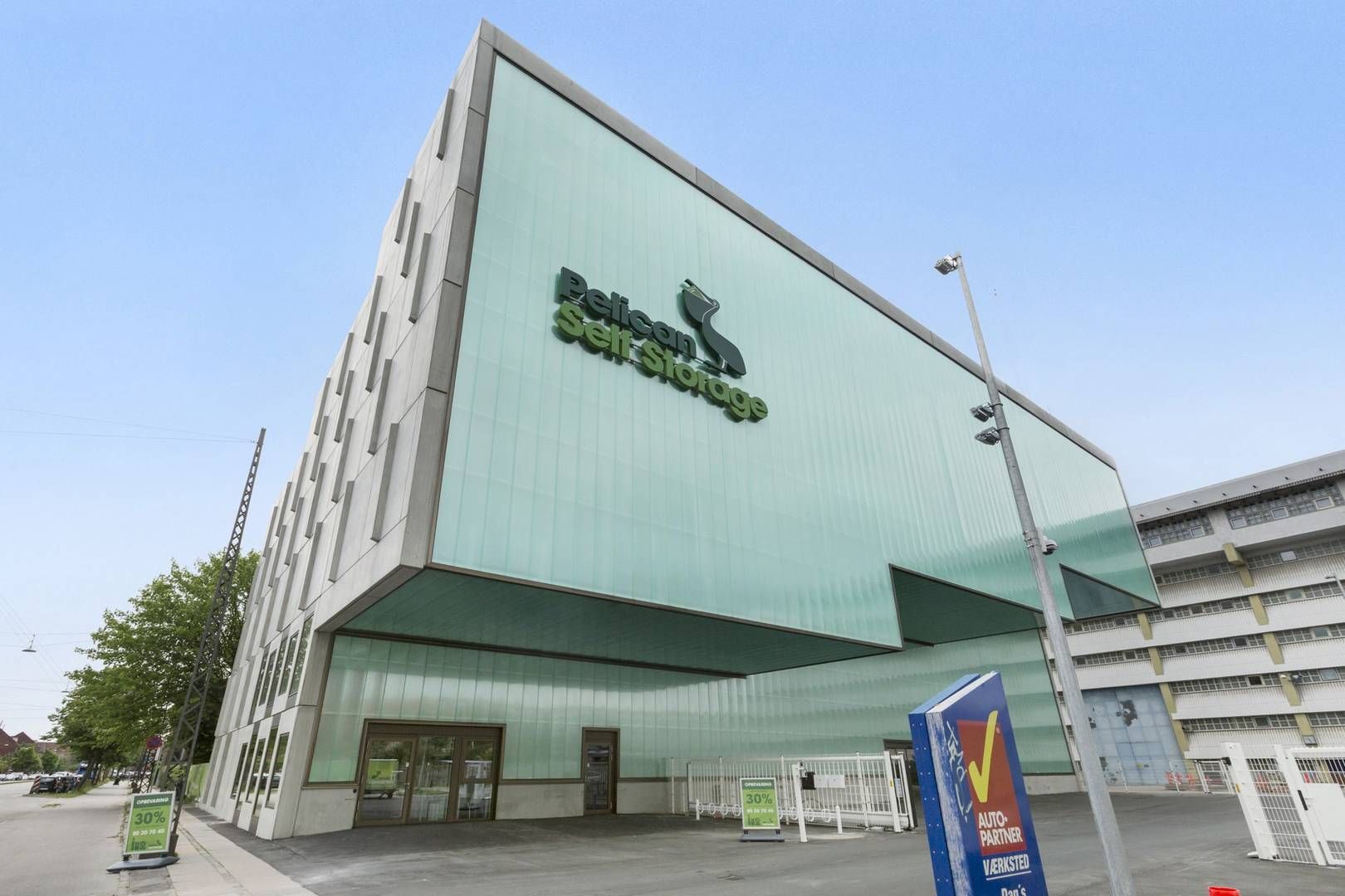 På billedet ses Pelicans forretning i Københavns Nordvestkvarter, der er et af virksomhedens 16 lagerhoteller i Storkøbenhavn. | Foto: PR / Pelican