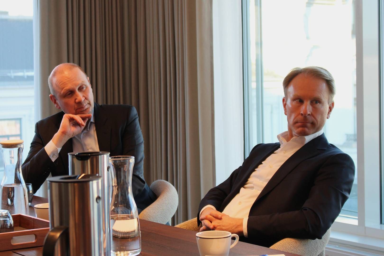 UTVIDET TEAM: Håkon Sandbekk (til venstre) leder Selmers fornybarteam, som nylig er styrket. Pål Brudvik kom inn som ny partner fra Simonsen Vogt Wiig ved årsskiftet. | Foto: Alexandra Lunstøeng / AdvokatWatch