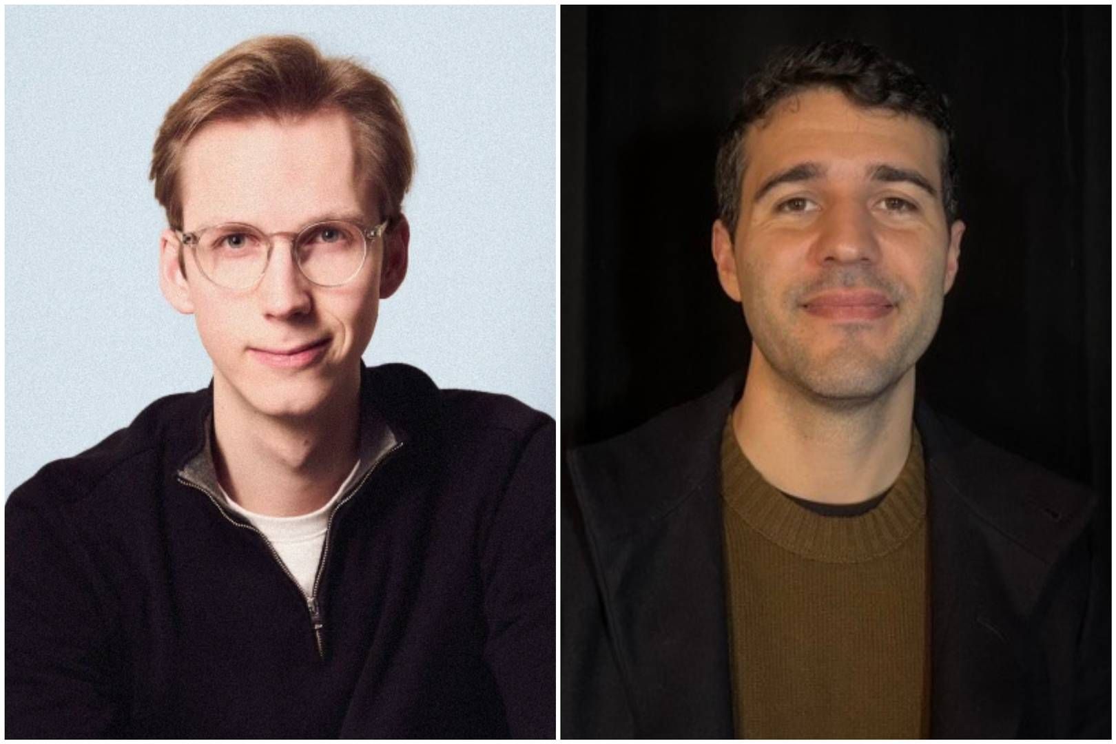 KRIG: Svenske Legora og amerikanske Harvet kjemper i dag om dominans i det juridiske KI-markedet. TechWatch møtte begge under Slush i Helsinki i høst. Fra venstre: Max Junestrand og Gabe Pereyra. | Foto: Legora. Jørgen Fjellheim / TechWatch