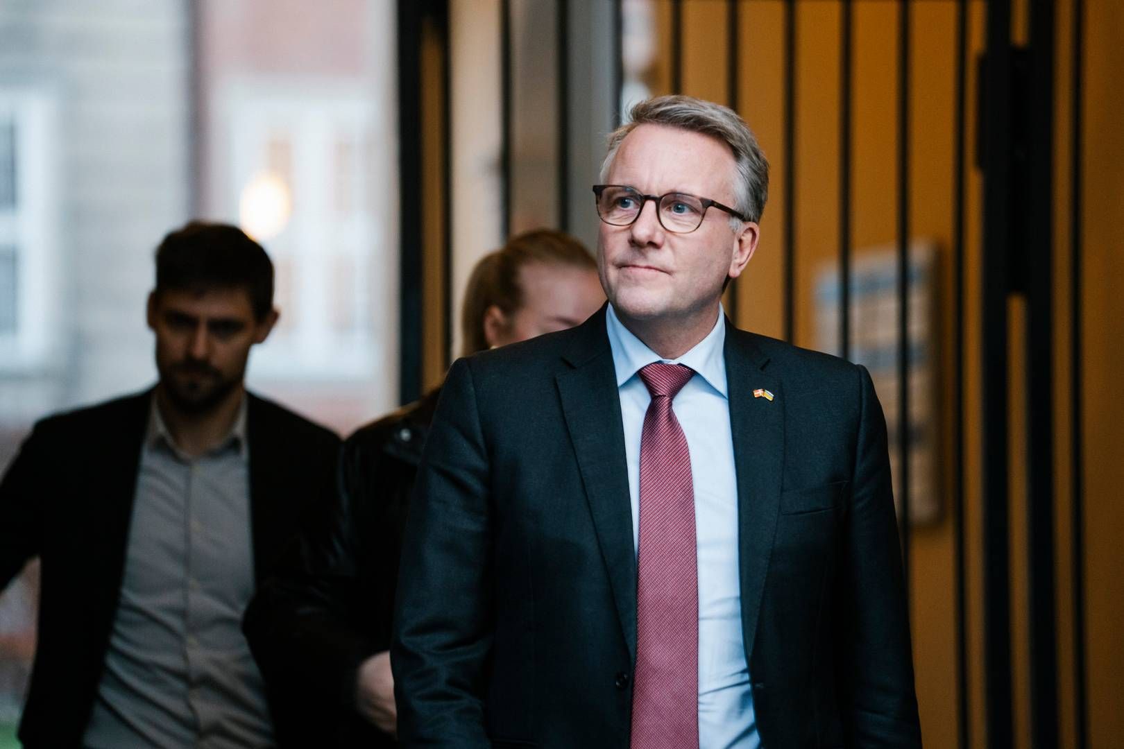 Denmark’s minister for industry, business and financial affairs, Morten Bødskov, says rising geopolitical tensions should compel pension funds to reallocate to domestic markets. | Foto: Emil Nicolai Helms