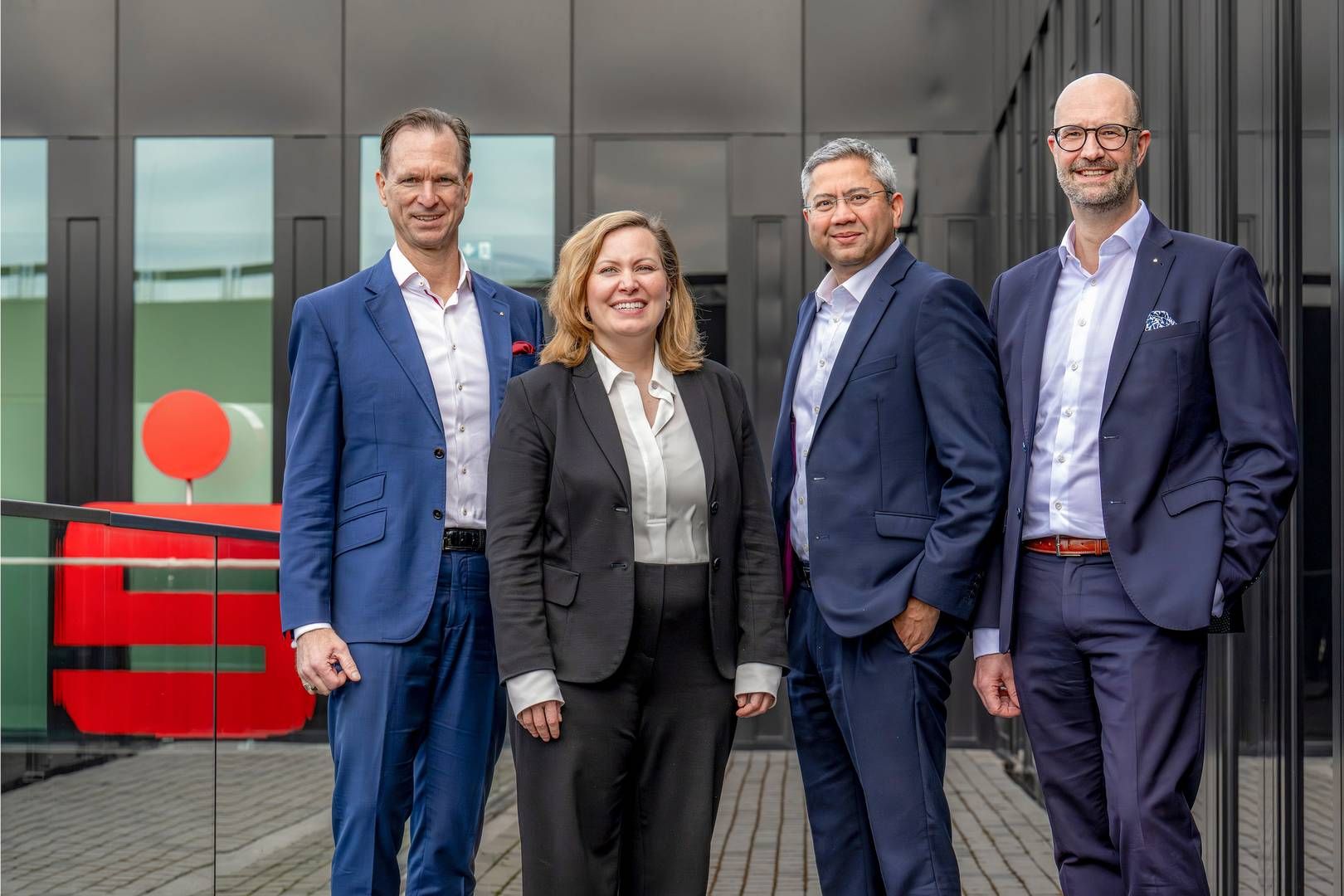 Vorstandsteam der Sparkasse Bremen (v.l.n.r.): Tim Nesemann, Sonja Kastin, Pranjal Kothari, Klaus Windheuser. | Foto: Sparkasse Bremen