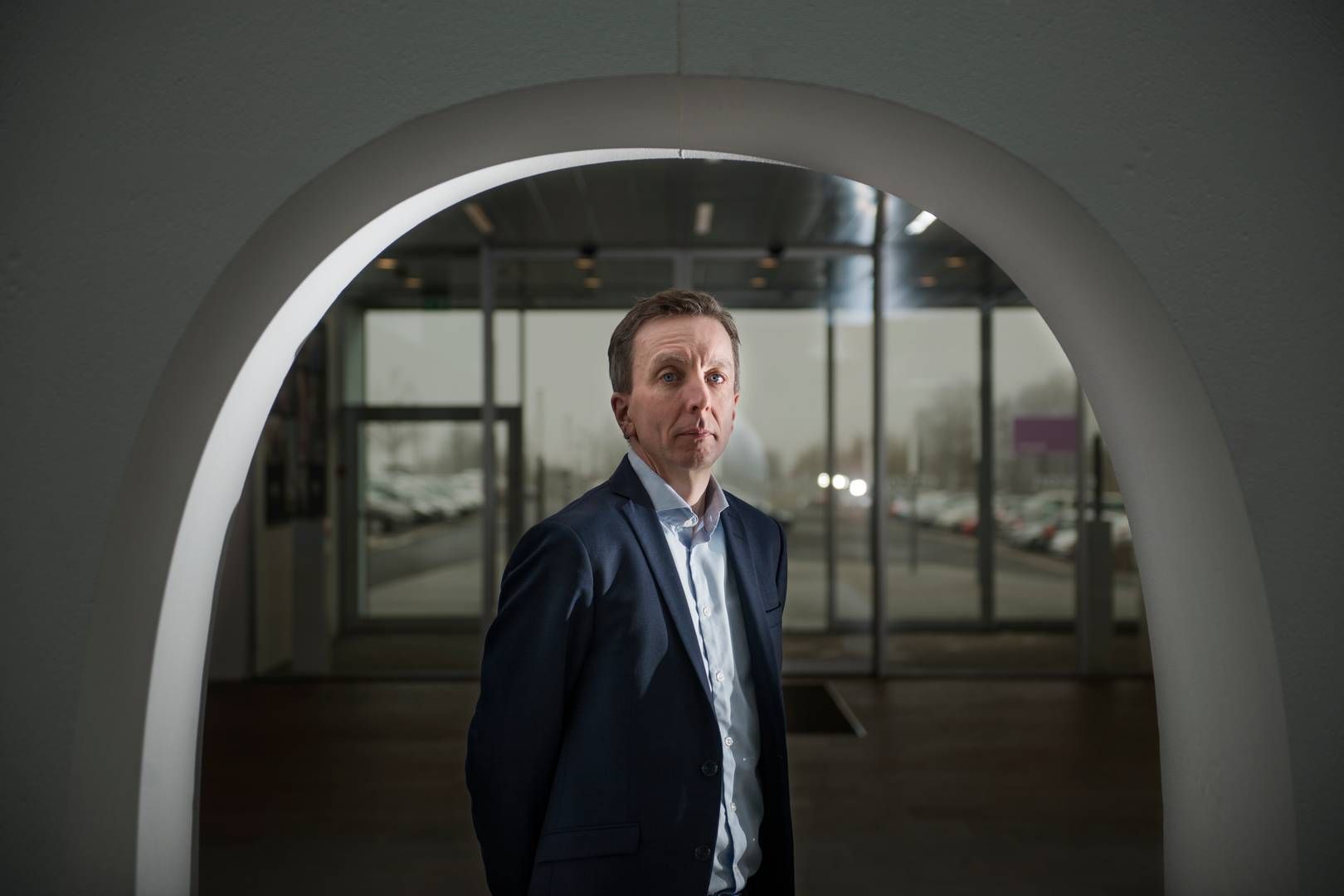 I dag, torsdag, finder Demant-medarbejdere ud af, hvem der skal fyres i Danmark. Det er den største fyringsrunde i Søren Nielsens tid som adm. direktør for hørekoncernen. | Foto: Kenneth Lysbjerg Koustrup