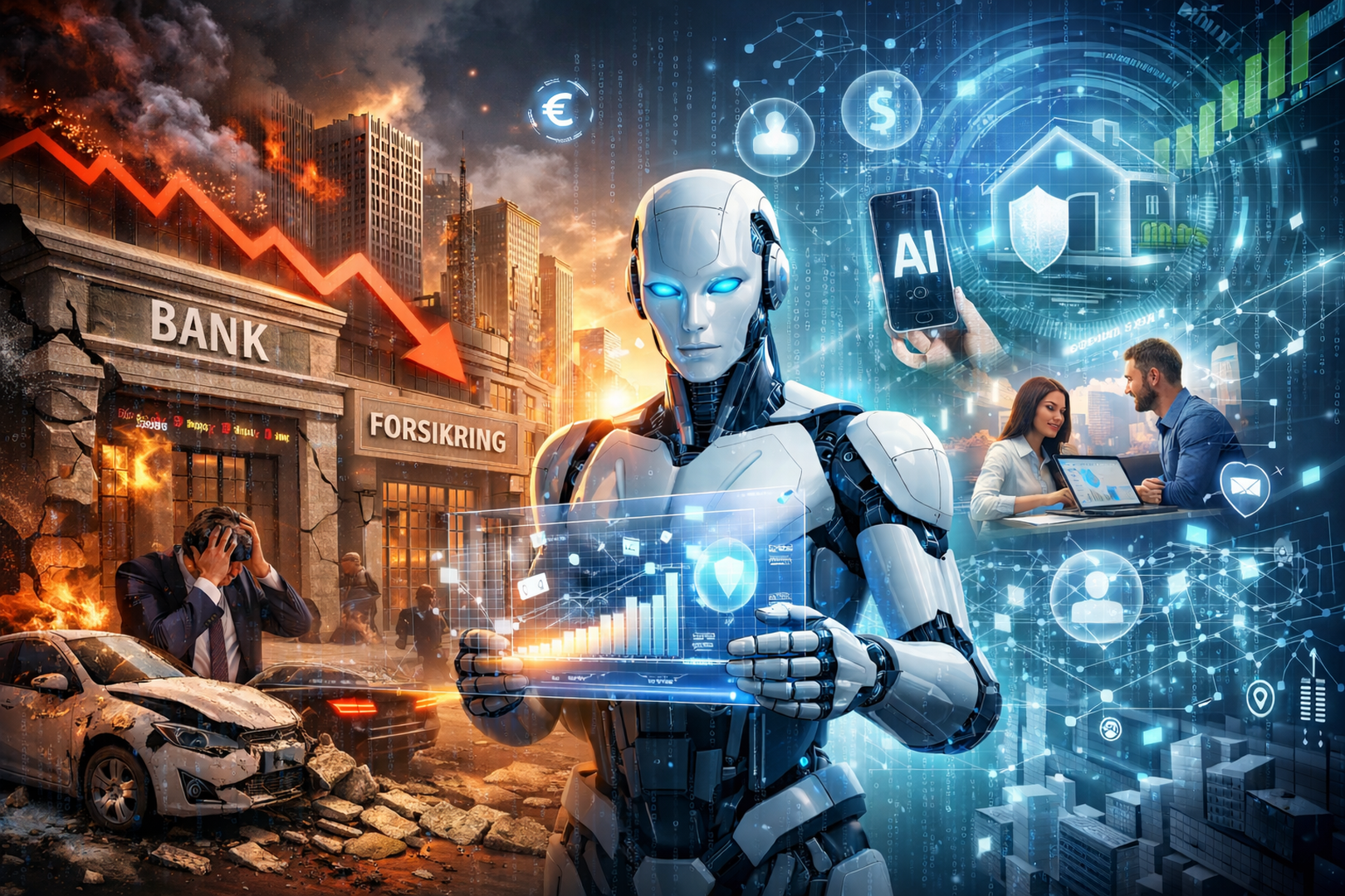 AI-genereret billede fra ChatGPT. Netop AI har den seneste uge været et stort samtaleemne pga. et dystopisk memo, der er blevet flittigt debatteret.